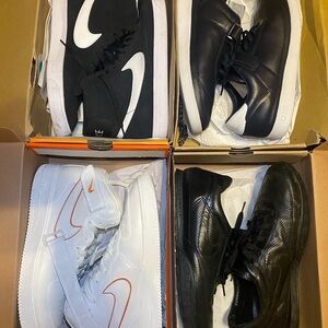 ALL 4 Pairs Just $39 !!! Nike Men's Black and White Sneaker Collection